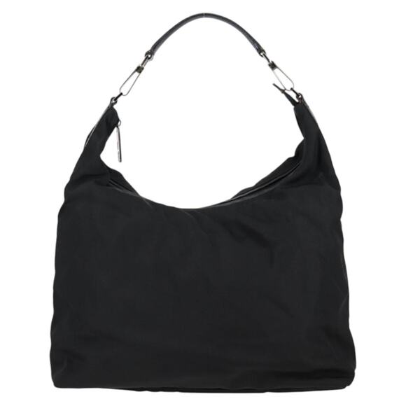 GUCCI Shoulder Bag Nylon Black Silver 001 001 - Picture 2 of 16